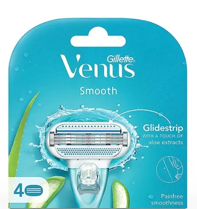 Gillette Venus Razor Blade Cartridges for Women, 4 Refills